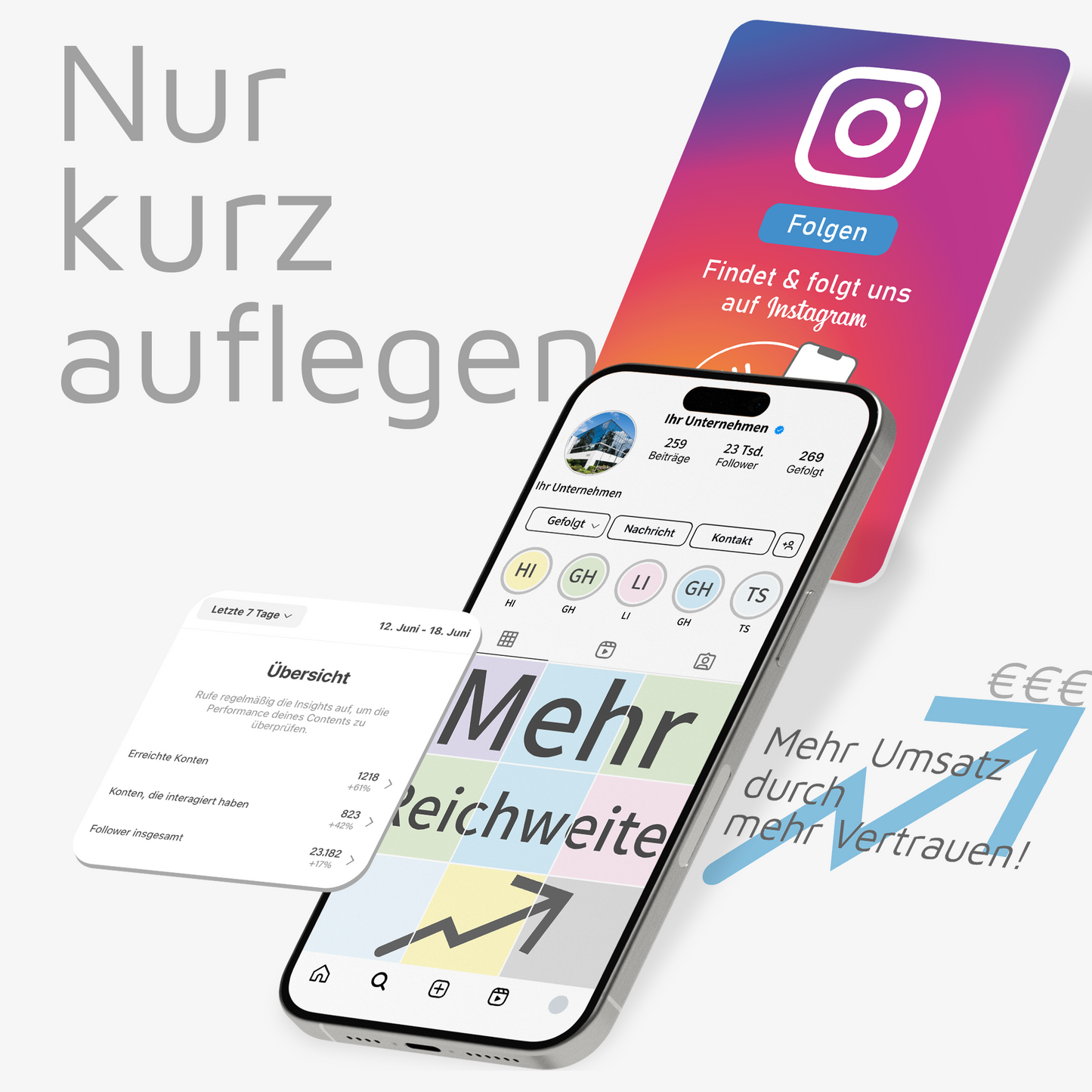 NFC InstaConnect Karte aus umweltschonendem Hartmaterial
